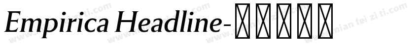 Empirica Headline字体转换